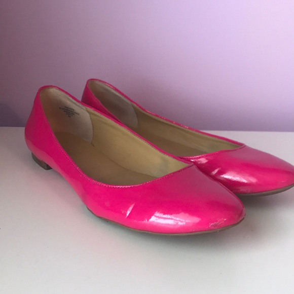 hot pink flat shoes